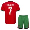 Camisola + Calções Portugal Ronaldo 7 Criança Equipamento 1ª Euro 2024